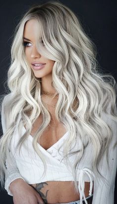 Ice Silver Blonde Hair, Platinum Long Blonde Hair, Platinový Blond, Bed Heads, Ice Blonde Hair, Platinum Blonde Hair Color, Silver Blonde Hair, Icy Blonde Hair, White Blonde Hair