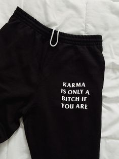 KARMA SWEATS | Etsy Ysl Sweatshirt, Courtney Smith, Cute Sweatpants, Muscle Shirts, Oversized Style, Shirt Ideas, Oversized Tshirt, Oversized Fits, Vector Art