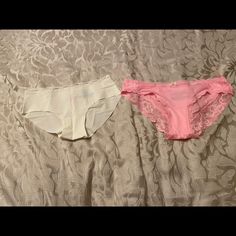 New With Tags Pink And White Victoria Secret Christmas, Purple Shorts, Bra Panty, Lace Thong, Green Lace, Red Lace, Vintage Lace, Pink And White, Victoria Secret