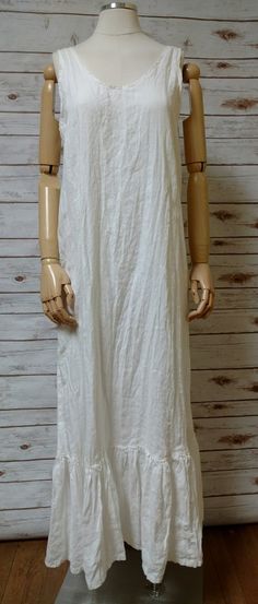 Fairy Slip White Hankie Linen, USA Long Slip Dress, Long Slip, Vintage Inspired Dresses, Made With Love, Ruffle Hem, With Love, Vintage Inspired, Layering, Slip Dress