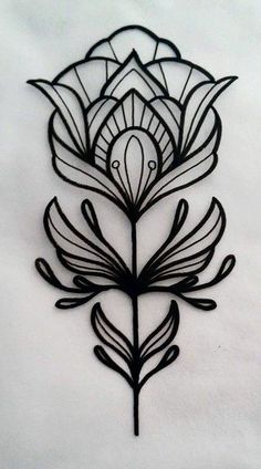 Page Tattoo, Back Tattoo Designs, Fleurs Art Nouveau, Art Deco Tattoo, Art Nouveau Tattoo, Nouveau Tattoo, Tato Henna, Spine Tattoos, Tattoo Outline