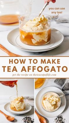 how to make tea afogato with the recipe on the blog if you can use any tea