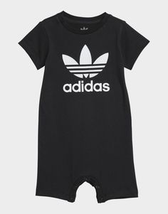 The perfect gift. This adidas set for infants is casual, comfortable and put together for little ones to rock authentic sport style. The loose-fit jumpsuit is made of soft cotton and has a snap-button crotch for easy on and off. The comfortable beanie keeps your baby's head warm whether they're playing in the park or cuddled up inside. The cotton in this product has been sourced through Better Cotton. Better Cotton is sourced via a chain of custody model called mass balance. This means that Better Cotton is not physically traceable to end products.Find out more here: https://bettercotton.org/who-adidas-are/our-logo/• Loose fit• Snap-button crotch• 100% cotton• Beanie included• Sourced through Better Cotton via a system of mass balance and therefore this product may not contain Better Cotto Loose Fit Jumpsuit, Adidas Set, Cotton Beanie, Model Call, Sport Style, Baby Head, Jd Sports, Infants, Black Adidas