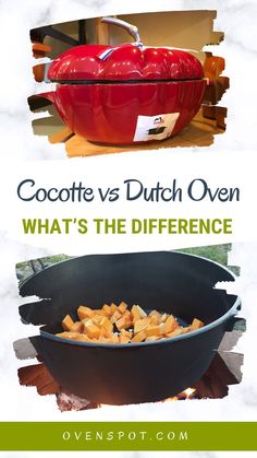 cocotte vs dutch oven Cast Iron Pot, What Is The Difference Between, Cooking Pot, Types Of Food, Staple Pieces