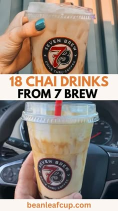 Tired of the same old 7 Brew order? Spice up your routine with these 18 amazing chai drinks. From the comforting 7 Brew chai tea to the indulgent 7 Brew pumpkin chai, there's something for everyone. Save this pin for your next 7 Brew adventure! Chai Drinks, White Chocolate Syrup, Iced Chai Latte, Spiced Drinks, Iced Chai, Pumpkin Chai, Chai Spice, Secret Menu, Chai Latte