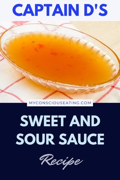 Sweet and Sour Sauce in a bowl