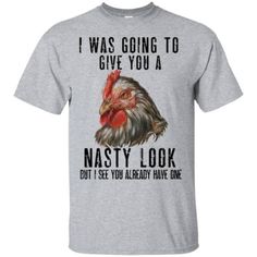 Shipping from the US. Easy 30 day return policy, 100% cotton, Double-needle neck, sleeves and hem; Roomy Unisex Fit. Clean Chicken, Chicken Signs, Back Steps, Funny Chicken, Chicken Humor, Work Uniforms, Print Coupons, Trending Tshirts, Colorful Hoodies