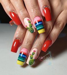 Mexican Embroidery Nails, Mexican Themed Nails Acrylic, Nail Inspiration Winter, 3d Flower Nail Art, Classic Nail Designs, Winter Nails Gel, Summer Nails 2023, Tape Nail Art