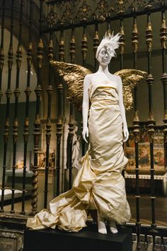 Angel - Heavenly Bodies - New York Metropolitan Museum exhibition - catholic inspired high fashion - Take a first look at the Costume Institute’s new exhibition, curated by Andrew Bolton. Feather Photography, Versace Fashion, Thierry Mugler, Metropolitan Museum Of Art, Metropolitan Museum