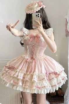 ❤︎ Sweet Balleter Rolly Ta Dress❤︎ Gothic Princess, Punk Dress, Pink M, Sweet Lolita, Lolita Dress, Gothic Lolita, Up Styles, Fabric Color, Blue Dresses