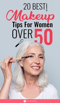 Makeup For 50 Year Old, Makeup For Over 60, Simple Makeup Tips, Eyebrow Makeup Tips, Best Makeup Tips, Face Makeup Tips