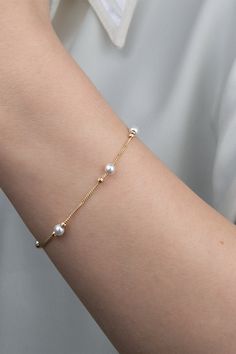 ITEM DETAILS ❆All our jewelry are hand made with Love. ❆Material: 14K Gold ( 585). ❆Approximate weight is between 1.60-2.00 gram. ❆Available colors: Gold, Rose Gold, White Gold. ❆Available Sizes: Look Size Option (Contact for different sizes) ❆Each item is made to order ❆ DO YOU LIKE THIS BRACELET ? ❆ You can get more information about it below but if you have any questions, just click the "Message Sergen Vural " button and I will be very happy to hear from you ☺ PACKAGING ❆Comes ready to gift i Handmade 14k Gold Elegant Bracelet, Handmade Elegant 14k Gold Bracelet, Elegant Handmade 14k Gold Bracelet, Handmade Elegant 14k Gold Bracelets, Elegant Handmade 14k Gold Bracelets, 14k Gold Pearl Jubilee Bracelet As Gift, Handmade Adjustable Yellow Gold Pearl Bracelet, Adjustable Handmade Yellow Gold Pearl Bracelet, Handmade Yellow Gold Pearl Bracelet For Wedding