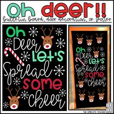 the cover of oh deer let's spread some cheer