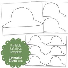 printable hat templates for children to color and cut out with the hats on them