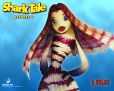 a cartoon character with long hair wearing a dress