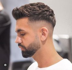 Men's haircut, hairstyle Short Hair With Beard, Haircut Selfie, Short Fade Haircut, Photo Hijab, Mens Hairstyles With Beard