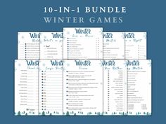 the 10 - in - 1 bundle winter games