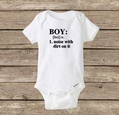 Baby Boy Onesie, A Noise With Dirt On It, Baby Shower, Pregnancy Announcement, Funny Onesie Christmas Baby Onesie, Homecoming Outfit, Baby Boy Announcement, Christmas Onesie, Funny Onesies, Hospital Outfit, Newborn Onesies, Christmas Baby Shower, Funny Baby Onesies