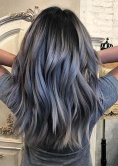 Balayage Hair Grey, Ash Hair, Ash Hair Color, Trend Ideas, Silver Hair Color, Blending Gray Hair, Brunette Balayage Hair