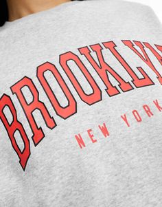 Hoodies & Sweatshirts by Pieces Part of a co-ord set Sweatpants sold separately Crew neck Drop shoulders 'Brooklyn New York' print to chest Regular fit Brooklyn New York, Co Ord Set, Co Ord, Brooklyn, Asos, Sweatpants, Crew Neck, New York, Sweatshirts Hoodie