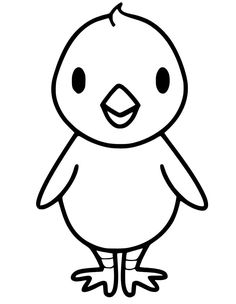 a black and white drawing of a bird with an angry look on it's face