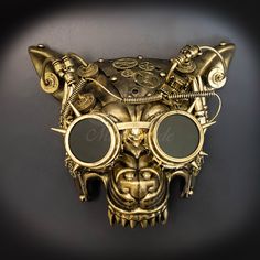 Animal masquerade masks for men party mask. Half Face Masquerade Mask, Animal Masquerade Mask, Steampunk Masquerade, Mask Steampunk, Mask Half Face, Steampunk Shop, Phantom Mask, Mens Masquerade Mask, Steampunk Animals