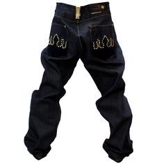 Rigid Denim Jeans For Streetwear, Luxury Denim Blue Bottoms With Five Pockets, Streetwear Jeans In Denim, Luxury Cotton Jeans With Five Pockets, Selvedge Denim Blue Jeans For Streetwear, Luxury Denim Straight Leg Bottoms, Luxury Straight Leg Denim Blue Bottoms, Luxury Straight Leg Denim Bottoms, Luxury Blue Bottoms With Five Pockets