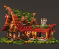 Minecraft Lumberjack House, Minecraft Storage Design, Minecraft Museum, Minecraft Fantasy House, Minecraft Medieval House, Minecraft Shops, Minecraft Steampunk, Cottagecore Minecraft