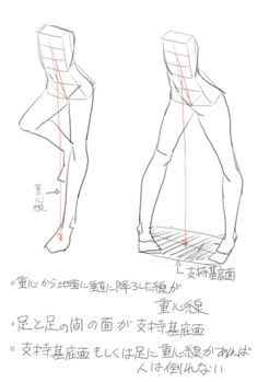 the back view of a man's torso and leg, with instructions for how to draw