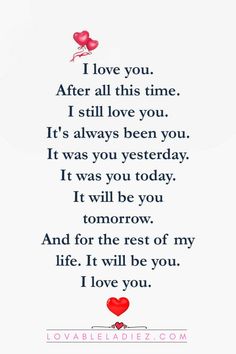 a poem that says i love you after all this time