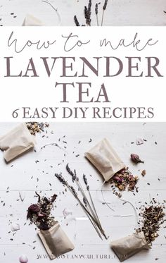 how to make lavender tea and easy diy recipes