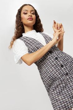 Petite Boucle Pinafore Dress Pinafore Dress, Petite Dresses, Beauty Accessories, Dorothy Perkins, Quick Delivery, Dress Collection, Wrap Dress, Dresses For Work, Buy Online