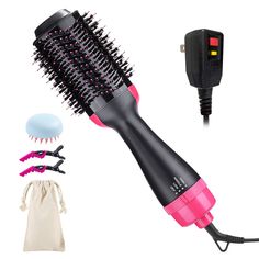 PRICES MAY VARY. 4 IN 1 Hair Dryer Brush：Hair dryer brush is a perfect combination of hair dryer, straightener, curling iron, and comb. Hair Dryer Brush Blow Dryer Brush in One for blow-drying and hairstyling, suitable for women and men, suitable for wet and dry, it can quickly create a sense of volume at the roots and form exquisite thick curls or waves at the ends. 3 Modes：Blow dryer brush has three Modes. Low, cool high wind is used for quick styling; Middle, warm low wind is used to keep hai Brush Blow Dryer, Hair Dryer Styler, Blow Dryer Brush, Hot Air Brush, Dryer Brush, Blow Dry Brush, Hair Dryer Brush, Air Brush, Favorite Hairstyles