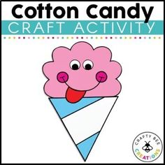 cotton candy craft activity for kids