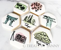 Japan is one of my favorite places! I can’t wait to go back!! #japan #japanesefood #japanesestyle #cookies #cookieart #lineart #continuouslinedrawing Art Cookies, Tempe Az, Continuous Line Drawing, Cookie Art, Japanese Food, Sugar Cookies