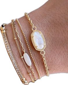 Birthday 16, Layering Ideas, Kendra Scott Bracelet, Ootd Fall, Trending Bracelets, Stackable Bangles, A Bracelet, Bar Bracelets, Layered Bracelets