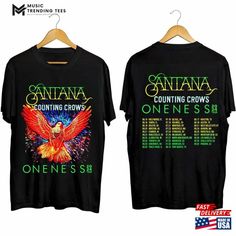 Carlos Santana And Counting Crows Shirt The Oneness Tour 2024 Fan Sweatshirt T-Shirt Check more at https://musictrendingtees.com/product/carlos-santana-and-counting-crows-shirt-the-oneness-tour-2024-fan-sweatshirt-t-shirt/ Santana Concert, Counting Crows, Gift For Men, Vintage Gifts, Dye T Shirt, Heavy Fabric, Types Of Shirts, Comfort Colors