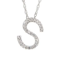 Birmingham Jewelry Item Number: BJS99111483 Women's Gold Necklace Gold Initial Single Pave Diamond Pendant Initial "S" Necklace With Diamonds 14K Gold Chain Included: 16.00"Dimensions: 11.15mm approx. Diamond: 0.10ct approx. *The possibilities are not limited to the options in the dropdown. For pricing on further customizations & special options, please call: 1-586-939-5100 Letter S Necklace, Gold Initial Pendant, Initial S, Necklace With Diamonds, Diamond Initial Necklace, S Necklace, Letter Pendant Necklace, Initial Necklace Gold, 14k Gold Necklace