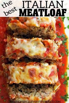 the best italian meatloaf recipe is made with ground beef and marinara sauce