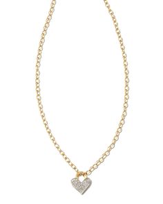 Add the Pavé Heart Padlock 14k Yellow Gold Pendant Necklace in White Diamond to your jewelry collection for a hint of diamond-studded sparkle. With a beautiful link chain and a pavé diamond heart pendant, this necklace is the lifelong flare you’ve been looking for. We have taken steps to ensure that, when applicable, our diamonds are conflict free by requiring our suppliers to comply with the Kimberley Process. Padlock Necklace, Heart Padlocks, Kendra Scott Necklace, Heart Pendant Diamond, Gold Band Ring, Yellow Gold Pendants, Gold Pendant Necklace, Quality Diamonds, Diamond Heart