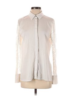 Calvin Klein Long Sleeve Blouse Size: Small Tops - used. 100% POLYESTER | Calvin Klein Long Sleeve Blouse: Ivory Tops - Size Small Affordable Calvin Klein Long Sleeve Blouse, Ivory Tops, Small Tops, Sleeve Blouse, Calvin Klein, Long Sleeve Tops, Women Handbags, Long Sleeve Blouse, Womens Tops