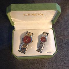 Pair Of Geneva’s Watch’s New In Box. Box Is A Little Dirty, Watches Are In Brand New Condition With No Marks. Watch Batteries Need Replacement From Sitting For A Long Time Unused. Madden Girl Boots, Camo Bag, Face Rhinestones, Geneva Watch, Turquoise Fashion, Camo Backpack, Beaded Watches, Rhinestone Watches, Watch Battery