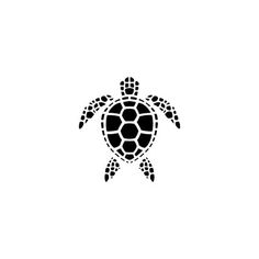 a black and white image of a turtle