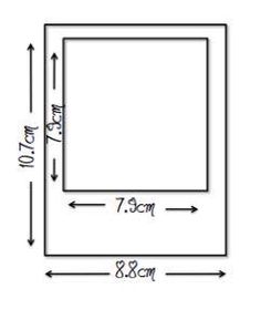 the size and width of a square mirror