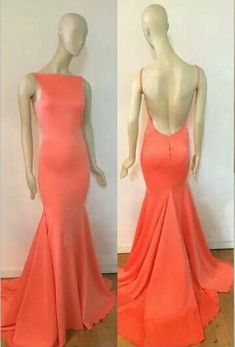 Shop women's fashion High Neck Mermaid Prom Dresses Tangerine Backless Court Train Evening Gowns at www.babyonlinedress.co.uk. Custom to your measurements and free shipping worldwide. Orange Evening Gown, Prom Dress Orange, Night Club Dresses, Orange Prom Dresses, Gown Pictures, Cheap Prom Dresses Long, Dress Display, Night Club Dress, Backless Prom Dresses