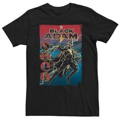 DC Comics fans will love this Black Adam lightning Adam & JSA poster tee. DC Comics fans will love this Black Adam lightning Adam & JSA poster tee. Crewneck Short sleevesFABRIC & CARE Cotton Machine wash Imported Gender: male. Age Group: adult. Pattern: Graphic. Black Adam, Pattern Graphic, Big & Tall, This Man, Dc Comics, Fabric Care, Tshirt Print, Age Group, Short Sleeves