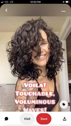 Corte Bob, Curly Haircuts, Good Hair Day, Curly Girl, Hair Cut