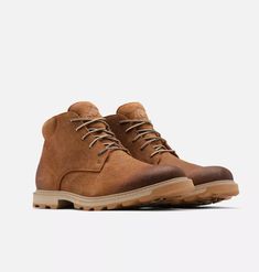 The Tawny Buff Madson II Chukka Men's Waterproof Boot by Sorel Flat Platform Sandals, Mens Waterproof Boots, Mens Chukkas, Burlington Vt, Casual Ankle Boots, Sneaker Slippers, Sneaker Dress Shoes, Boots And Sneakers, Waterproof Boots