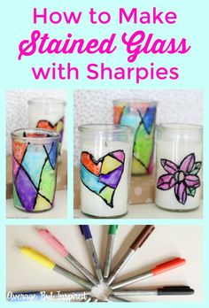 how to make stained glass with sharpies