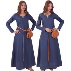 PRICES MAY VARY. The CANVAS fabric is produced in Turkey and does not contain any chemical compounds. It is very soft and friendly with skin. The fabric is handwoven and looks like linen to give an authentic look and reflect the atmosphere of medieval times. The fabric is very soft and never fades under the sunlight. Product History and Features : Our Medieval Viking women dress FRAYE 9082 is produced in 100% Pure Cotton Linen-look Coarse Canvas. This underdress is oriented at the cut of undercl Medieval Women Dress, Nordic Clothing, Viking Medieval, Ren Faire Costume, Medieval Garb, Viking Dress, Warrior Outfit, Medieval Woman, Viking Women